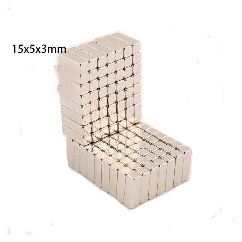 10/20/50pcs 15x5x3mm Strip Magnets, Long Magnetic Base for Craft Displays, Retail Signs, DIY Projects, Whiteboard