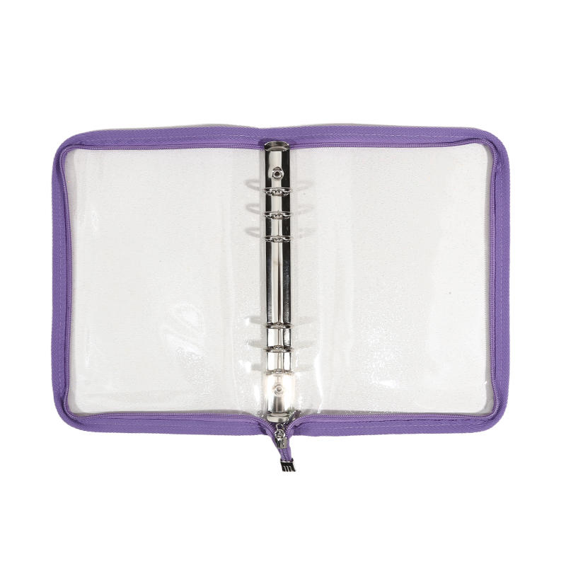 A5 6 Ring Binder Notebook with Zipper Pockets Photocard Holder Binder Sleeves Book Polaroid Small Card Photo Album