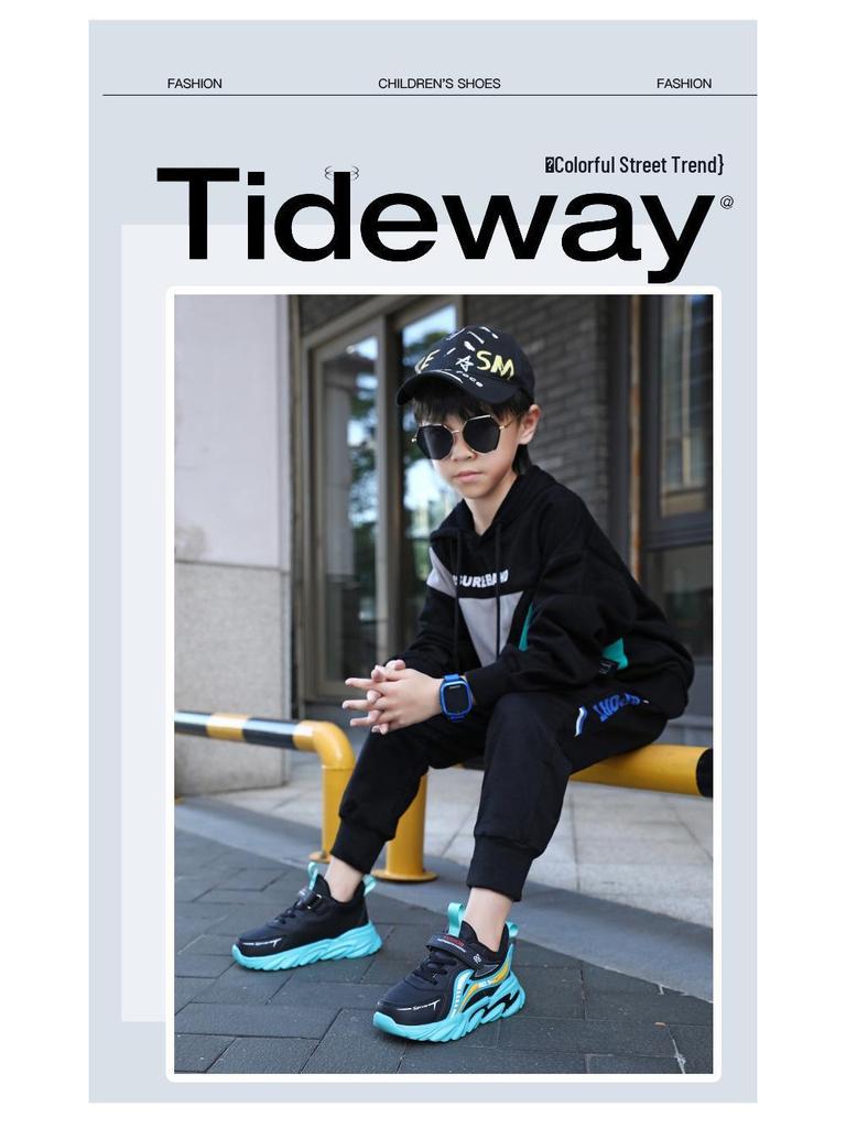 Spring & Autumn Leather Soft Sole Running Shoes for Boys - Lightweight Outdoor Sports Sneakers for Kids