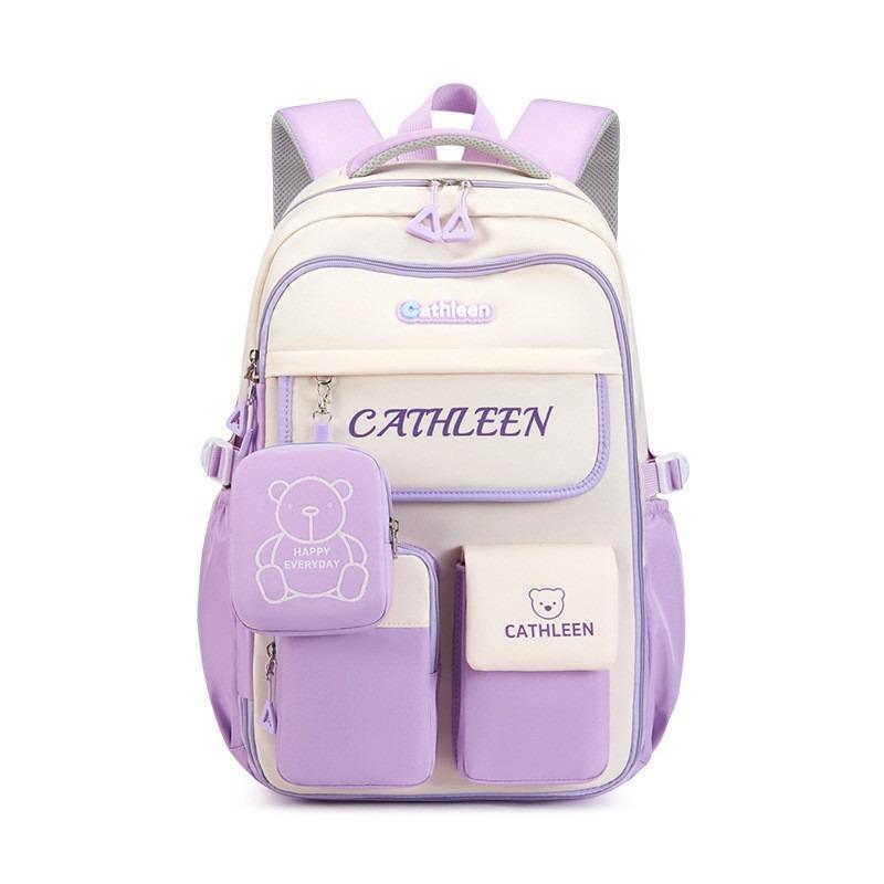 Lightweight Girls' Backpack: Cute Cross-border Design for Grades 3-6, Ideal for School and Outdoor Use