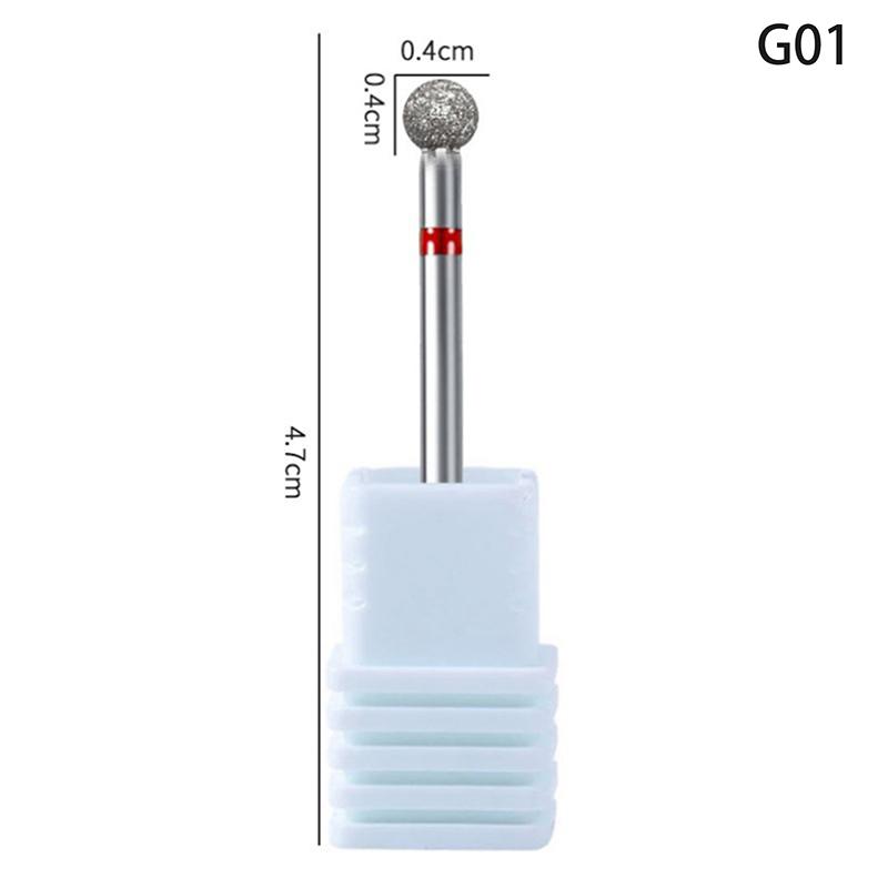 Diamond Nail Drill Bit Mill Cutter All For Manicure Machine Bit Tools Accessories Cuticle Clean For Removing Nail Gel