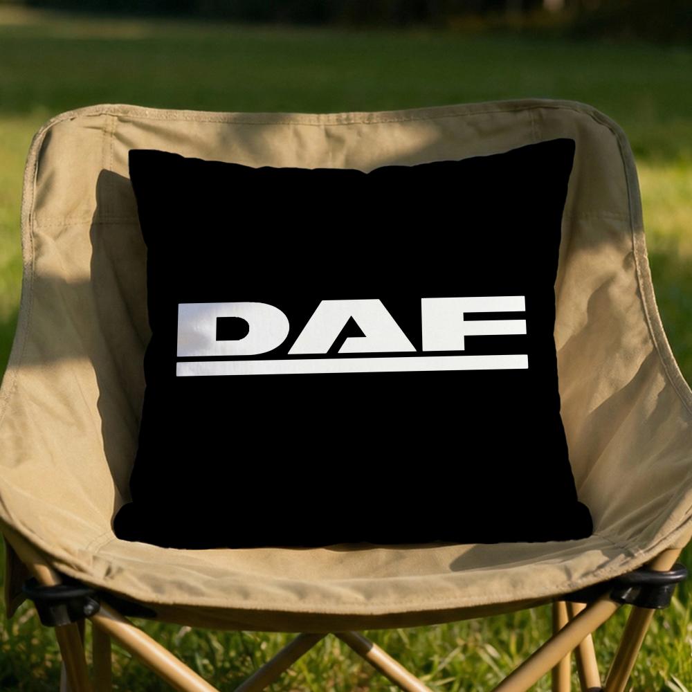DDAF Truck Logo Cushion Cover Soft Reversible Durable Pillow Cover MultiScene Use for Home Car Daily Comfort