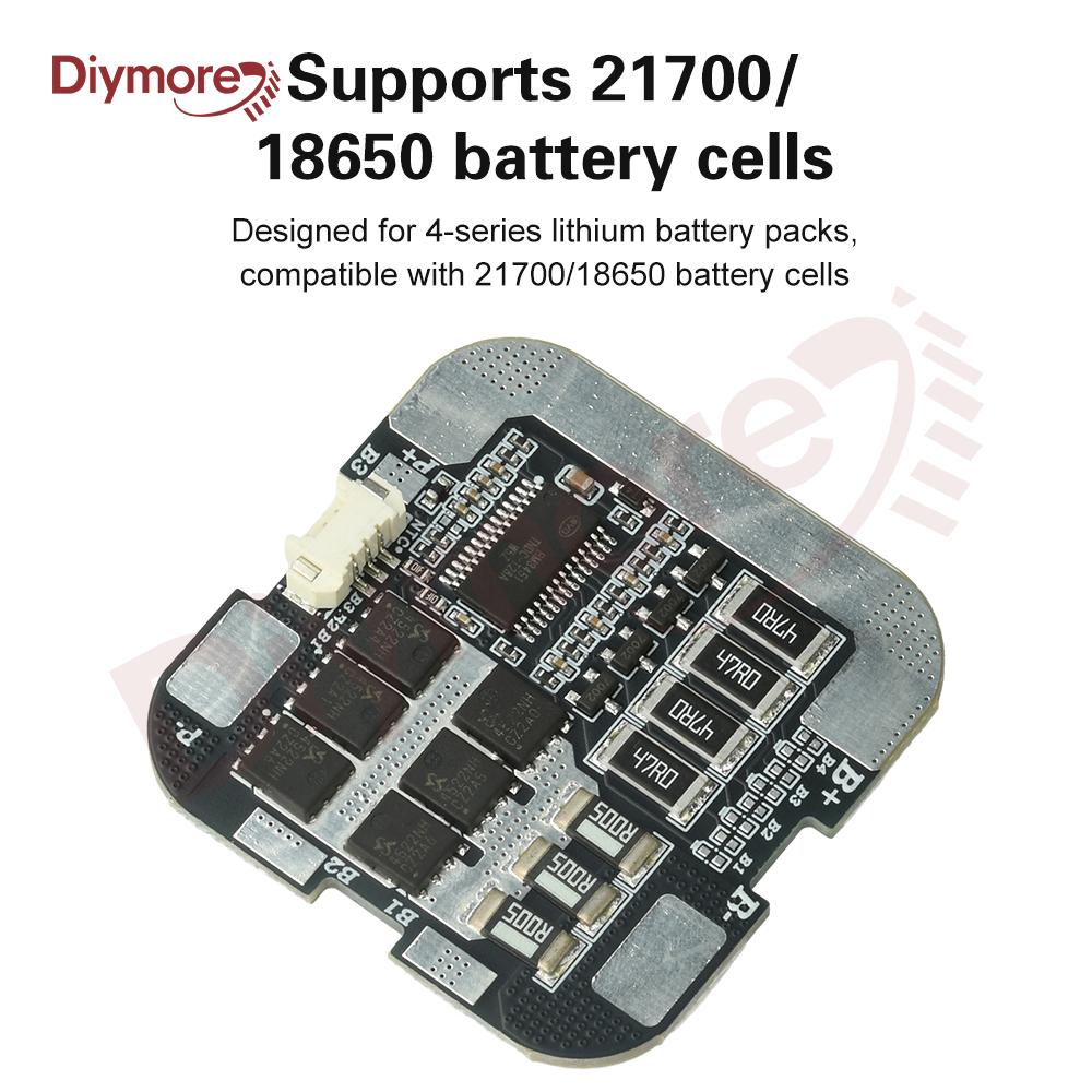 4S 60A 21700 BMS Lithium Battery Protection Board with Balancing 3.7V Series 18650 Protection Battery Protection Board