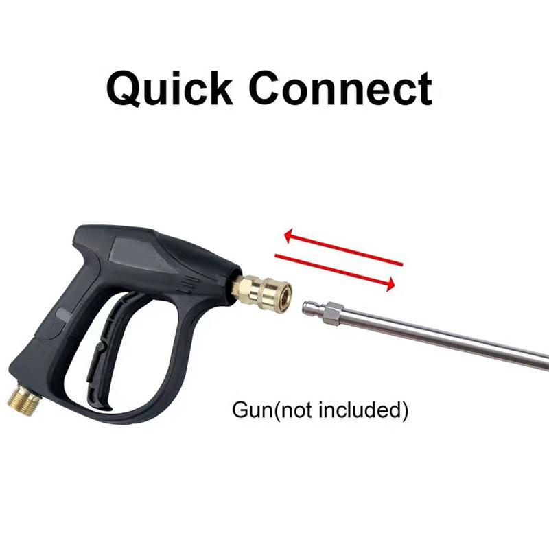 Hochdruckreiniger Verlängerungsstab 15 Zoll Hochdruckreiniger Lanzenstange 4000 PSI 1/4 Zoll Schnellkupplung Hochdruckreiniger Verlängerungsstab Dachrinne