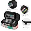Pencil Case 300D Polyester Large Capacity Zipper Closure with Mesh Pocket Removable Divider and Pen Slots for Everyday Study
