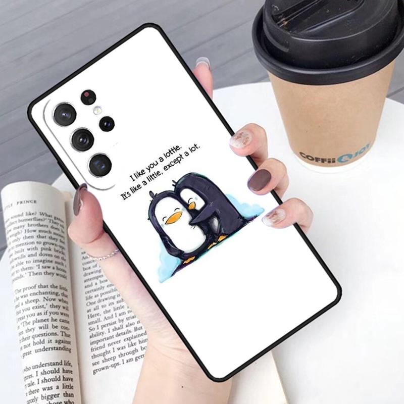 

Cute Penguin phone case Cover For Samsung Galaxy S24 S25 Ultra S21 S22 Ultra S10E Note 10 Plus Note 20 FE S23 Galaxy Note10