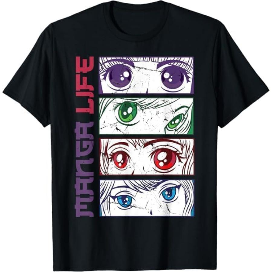 

Anime Girl Eyes - Japan Culture Art - Japanese Aesthetic T-Shirt Mali Mens Womens Tank Top Sweatshirt Hoodie Longsleeve 1362 Black XXXXXL різнокольоровий