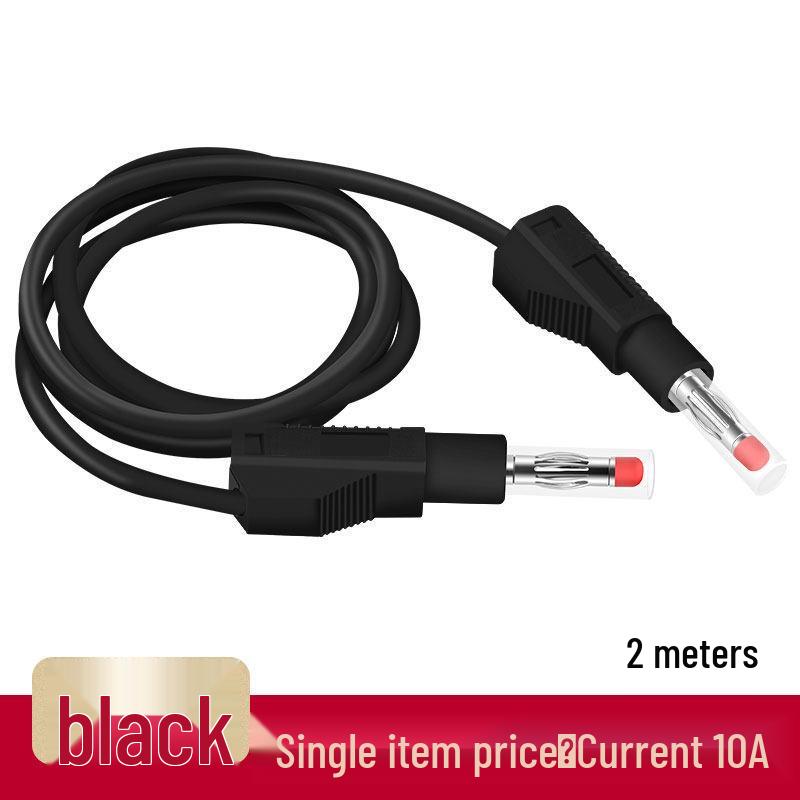4mm All-Copper Banana Plug Test Lead Wire for High Voltage Power Meters, 10A Capacity