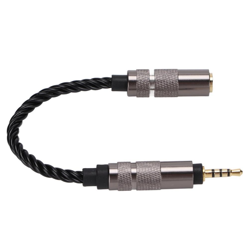 High Stereo Audio 2.5mm Balanced Male To 3.5mm Stereo Female  Sound Enhancement