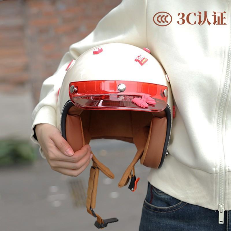 

Direct Sales Retro Motorcycle Helmets Men Women Three-quarter Four Seasons Electric Half XL