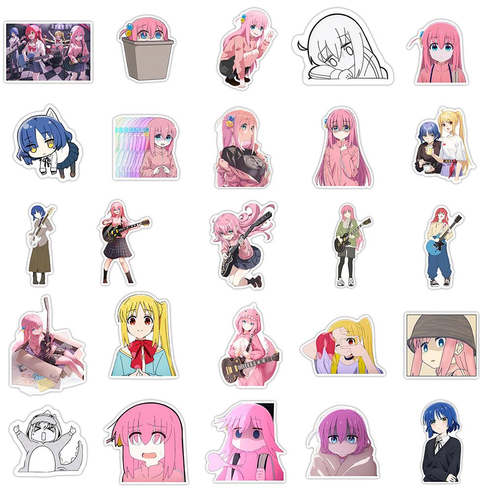 10/30/50pcs BOCCHI THE ROCK! Japanese Anime Stickers Cute Cartoon Gotoh Hitori Sticker Water Bottle Phone Laptop Sticker Packing