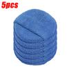 10Pcs Car Waxing Polish Sponges 5 Inch Car Detailing Wax Applicator Pads Round Pocket Microfiber Foam Sponges Car Cleaning Tools