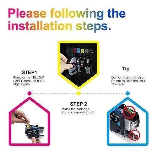 Cartouches d'encre Compatible - UNIWORK - LC3213 - 4 Couleurs - Noir, Cyan, Magenta, Jaune