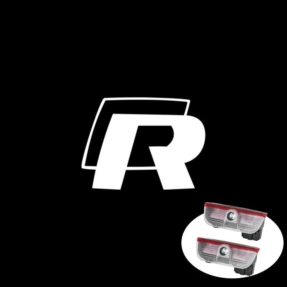 New 2026 2/4PC Car Door Logo Welcome Light LED Laser Projector For Volkswagen VW Golf Variant B8 New Passat Touareg Phideon Tiguan CC Eos