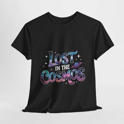 Kosmiske Vibes T-skjorte - Tapt i kosmos-Tee, Unisex romskjorte, Galakseprint