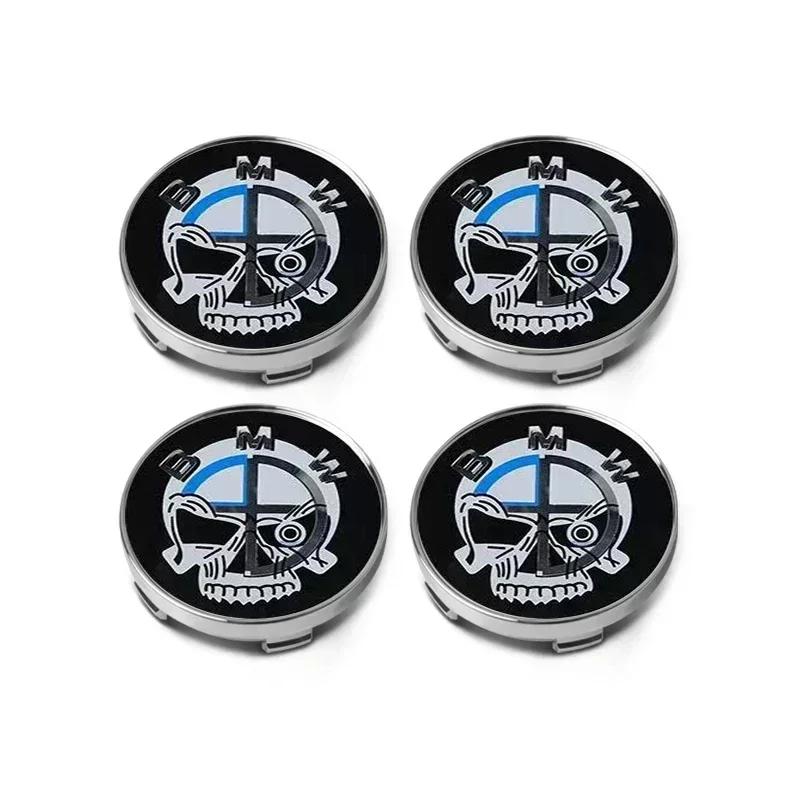 -4pcs 60mm Car Wheel Center Hub Stickers 56/60mm Car Wheel Center Hub Caps Auto Decoration Accessories For BMW M E30 E34 E36 E39