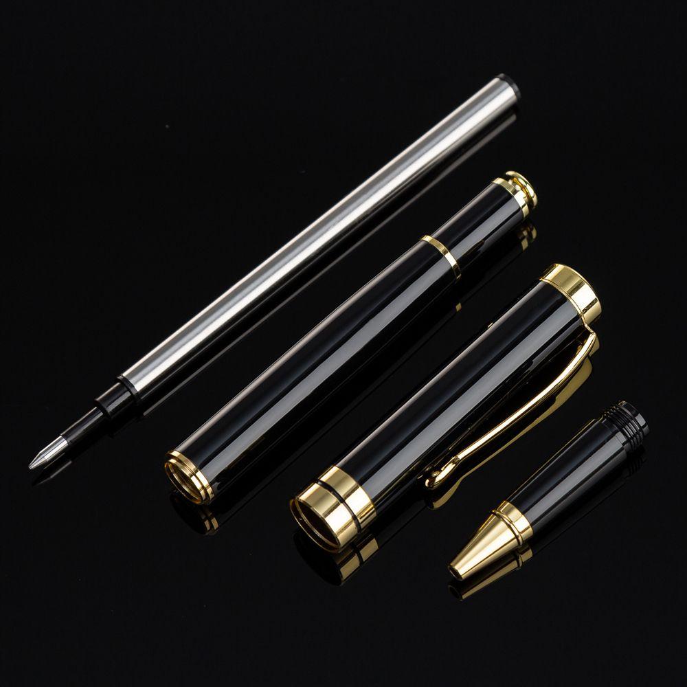 Writing Supplies Business Black Ink Roller Ballpoint Pen Roller Ball Pen Metal Pen Signature Pen