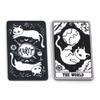 5PCs Black White Acrylic Tarot Pendants Rectangle Cat Double-sided Charms For DIY Earrings Necklace Jewelry Making 3.8cm X 2.3cm