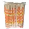 Yamato Bussan Disposable Chopsticks, Natural, 20cm Long, Flower Orange, Individually Wrapped, with Toothpicks, Pack of 100