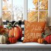 Herbst Kissenbezüge Sofakissenbezüge, Thanksgiving Kürbis Blätter Dekorationen für Sofa Zuhause Veranda