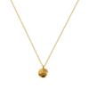Lucky Letter Small Round Beads 18K Gold Plated Clavicle Chain Necklace - Fashionable Titanium Steel Jewelry