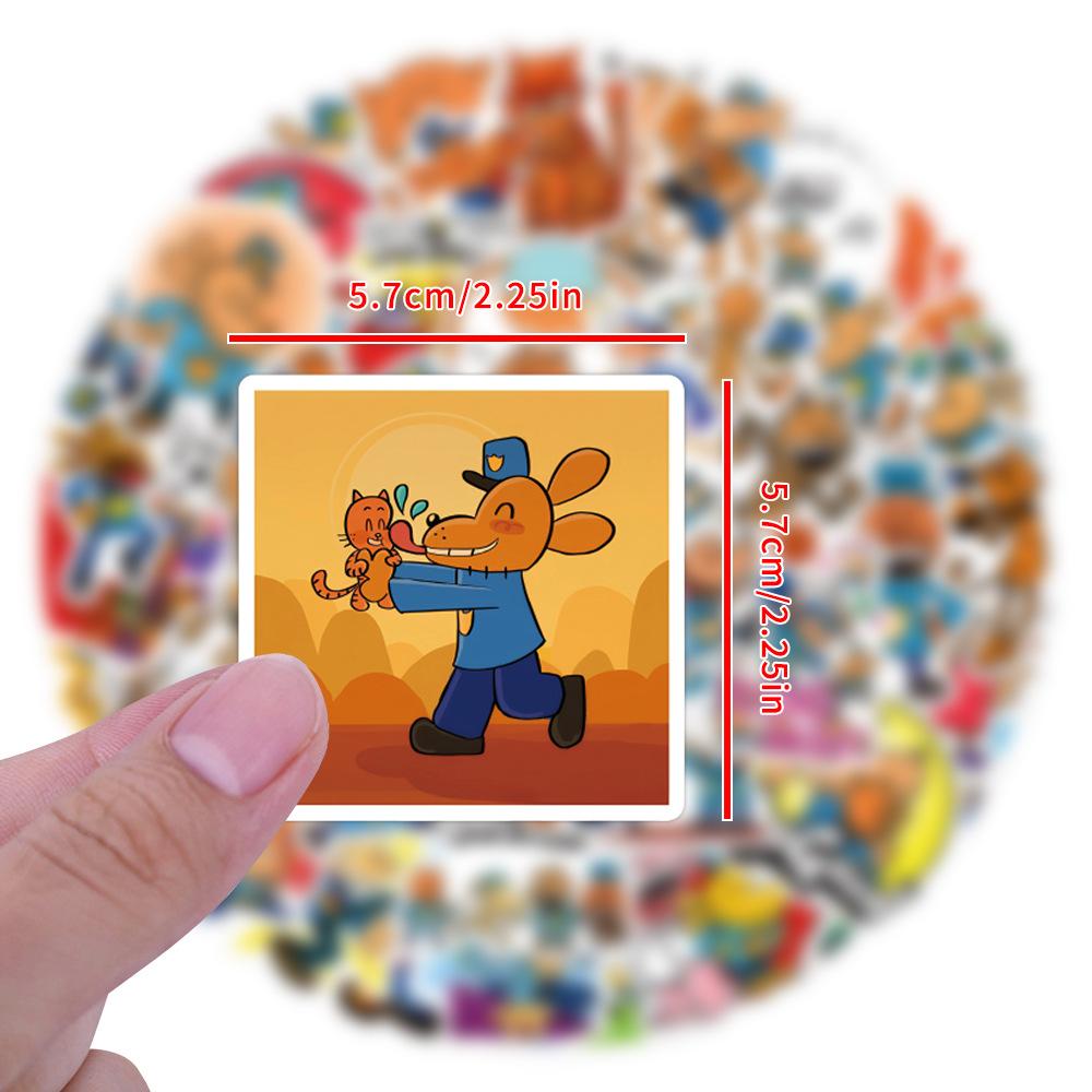55/110 Dog Man Detective Dog Dog Slides Scooter Laptop DIY Cartoon Stickers