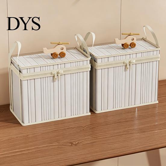 Kids Toy Storage Box Transparent Clothes Bag, with Sturdy Handles, Durable Plastic Visibility High-strength Bin Book Organizer, Moisture-proof