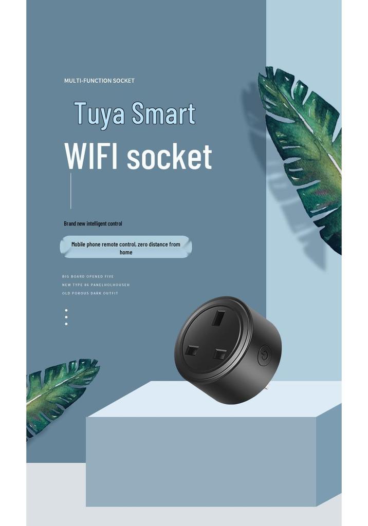 UK Standard Smart WiFi Socket, 16A Alexa-Enabled Timer Plug for Smart Home