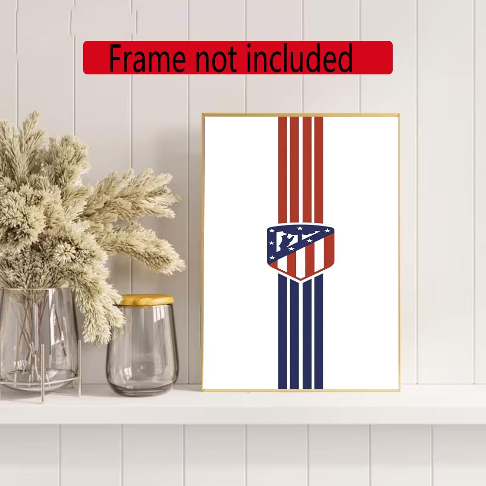 Atletico Madrid Diamond Painting Round Diamond Mosaic Rhinestones Diamond Embroidery Craft Kit Wall Decor Without Frame