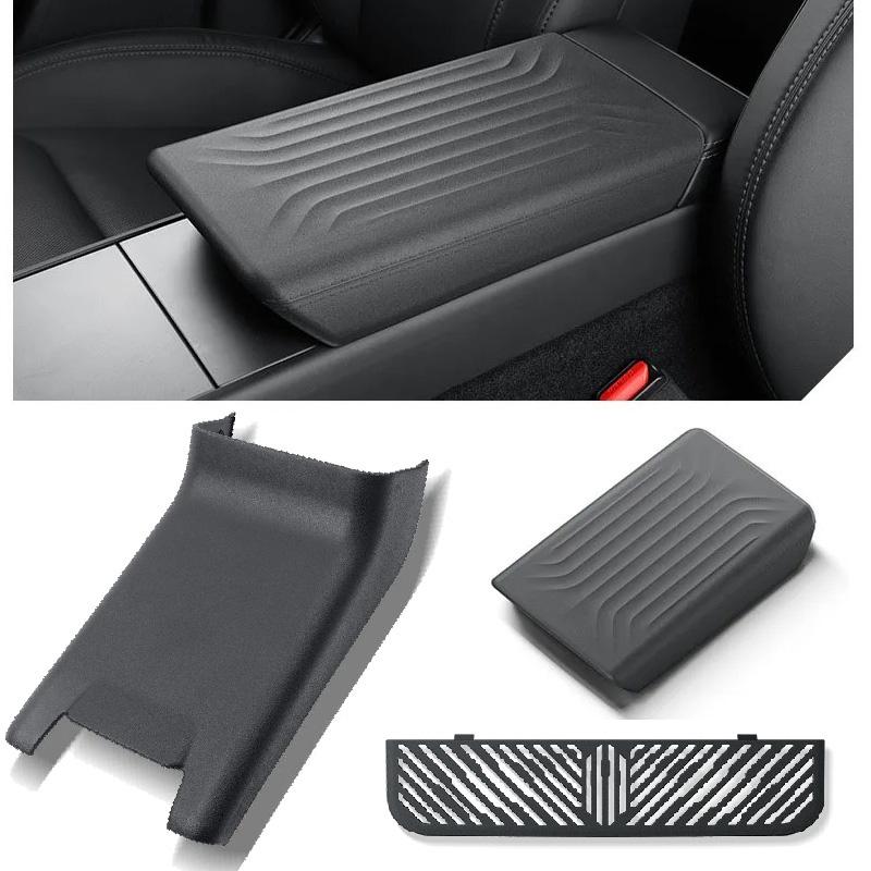for Tesla Model 3+ Y Juniper Highland 2025 Center Console Armrest Cover TPE Rear Seat Anti-kick Pad Air Outlet Protector Cover