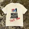 Michael Jackson Tour 1988 Bedrucktes Amerikanisches Atmungsaktives Bequemes Hochwertiges Streetwear T-Shirt Y2k Ins