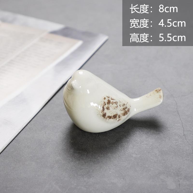 

Creative Nordic Animal Figurines Farmhouse Ornaments Craft Gift Fairy Garden Ceramic White Birds Figurines Miniature