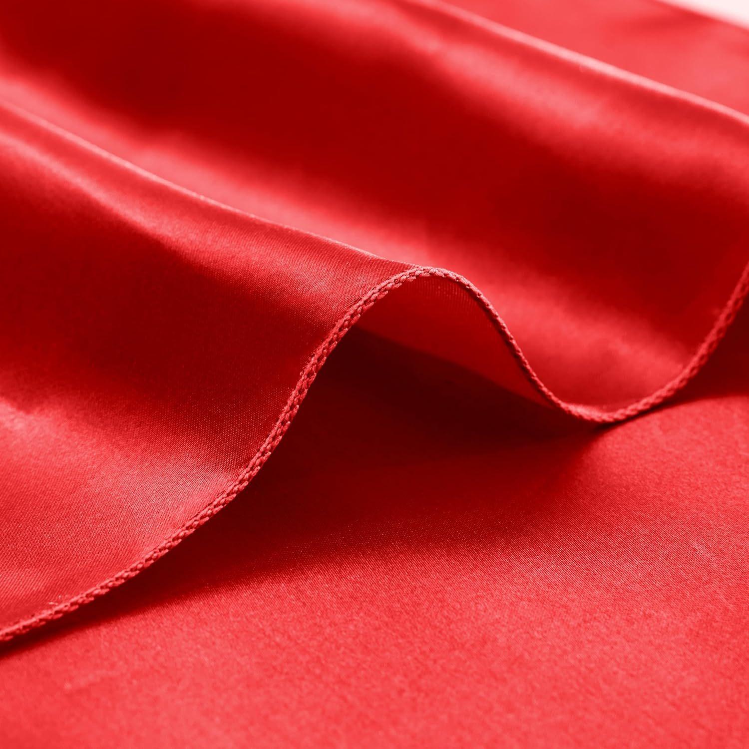 

1 шт салфетка атласная лицо рот ткань замок край сплошной цвет ресторан отель квадрат свадебное украшение 30x30cm красный