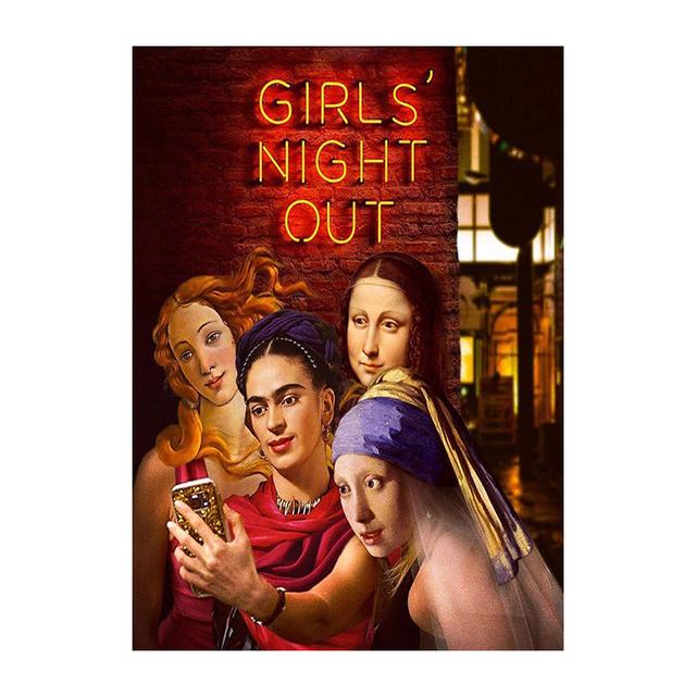 

Забавное искусство, абстрактная живопись на холсте «Ван Гог и друзья», современные постеры и принты, настенные художественные картины для гостиной, домашний декор 40x60cm No Framed