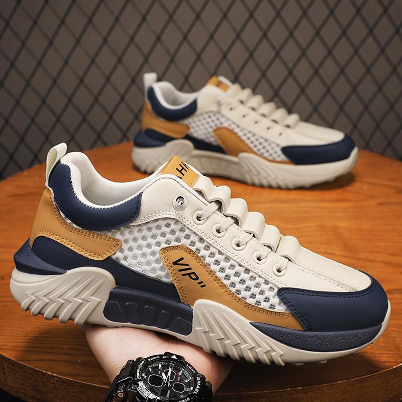 Mode CYYTL Mesh-Schuhe für Herren Sommer Atmungsaktive Sneaker Lässig Outdoor Laufen Tennis Plateau Sport Wandern Designer Luxus Slipper