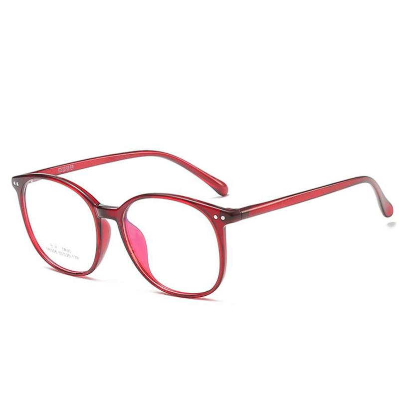 Rivet Round Photochromic Myopia Glasses Anti Blue Light Women Men Prescription Eyewear -0.5 to -6.0