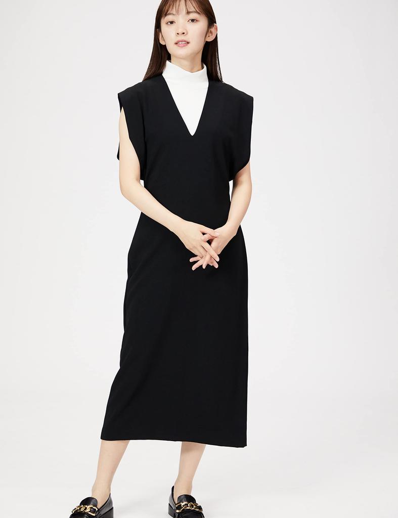 Snidel Layered Sleeveless Dress SWFO224074 Women's Black 1