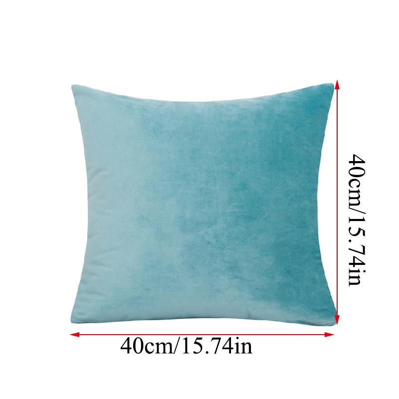 Pillowcase 40*40 Velvet Pillow Covers Solid Color Sofa Pillow Case Living Room Space Pillow Cases Cushion Throw Pillow Covers