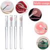 Portable Silicone Lip Brush, Small Brush With Cover Application, Lipstick For Dustproof Brush C1S6