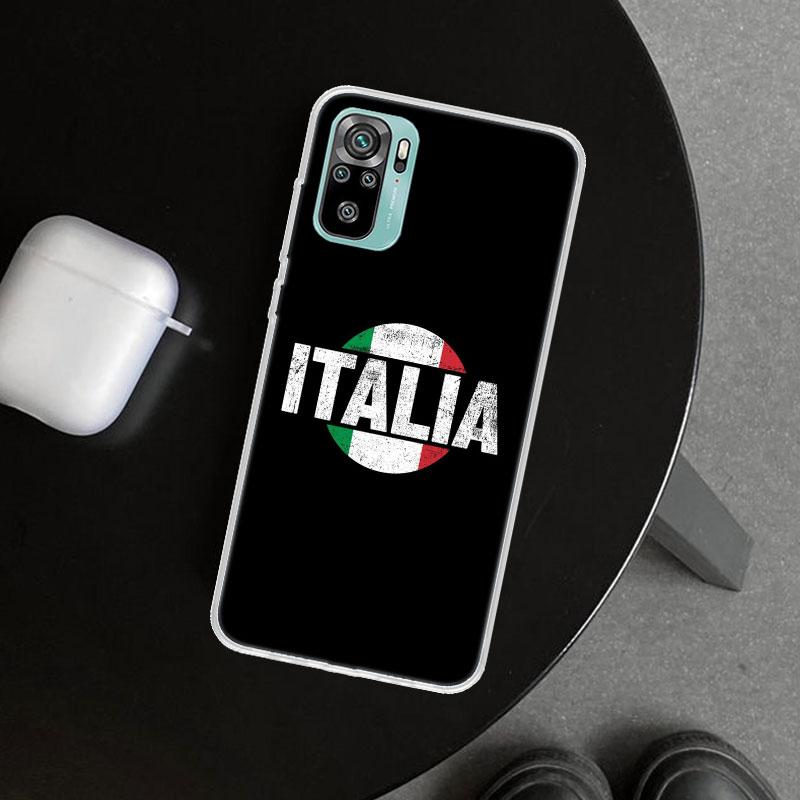 Italy Flag Phone Case Cover for Xiaomi Redmi Note 15 14 13 12 11 Pro Plus 14S 12S 11S 11T 11E 10S 10 Customized Fundas Redmi Not