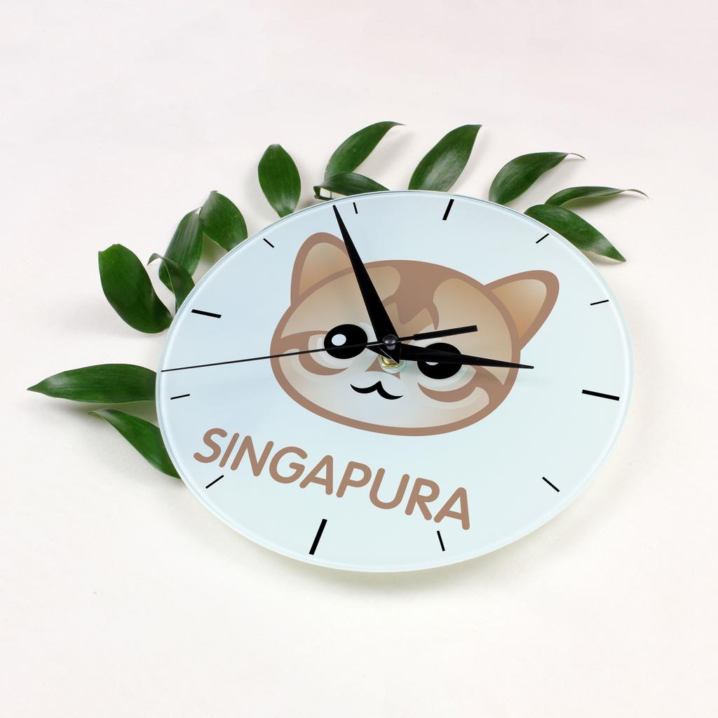 Singapura -Zegar Mdf Z Grafiką I Napisem Marki Art-Dog