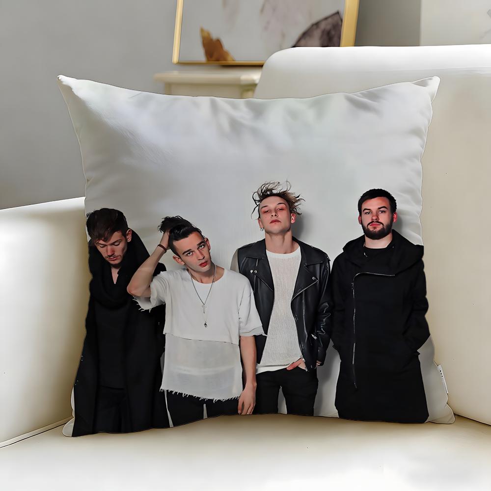 Klassische Band The 1975 Kissenbezug Weich Leicht zu Waschen Kissenhülle Vielseitig für Sofa Bett Reisen und Büro