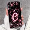 For Realme C71 C67 C65 C63 C61 C55 C53 C35 C85 Pro C75 C75x Phone Case Pretty Love Heart Letters Soft Housing Transparent TPU Silicone Anti Drop Shell