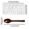 1PC Spoon Shaped Chocolate Molds Transparent DIY Jelly Candy Mould Household Kitchen Baking Accessories ZSY