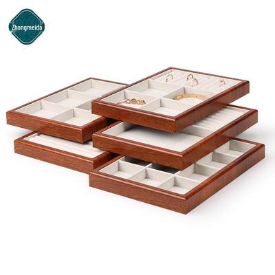 Linen Jewelry Display Tray for Bracelets and Rings