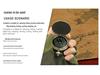 Spot J35A Retro Flip Pocket Watch with North-Pointing Zinc Alloy Compass - Metal Outdoor Gift