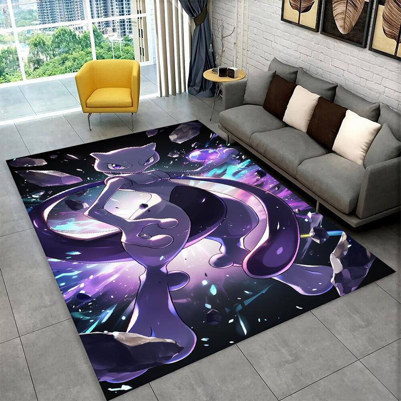 

Cute Pokemon Pikachu Cartoon Carpet Rug for Playroom Bedroom Living Room Sofa Home Decor,kid Game Area Rug Non-slip Floor Mat 40x60cm