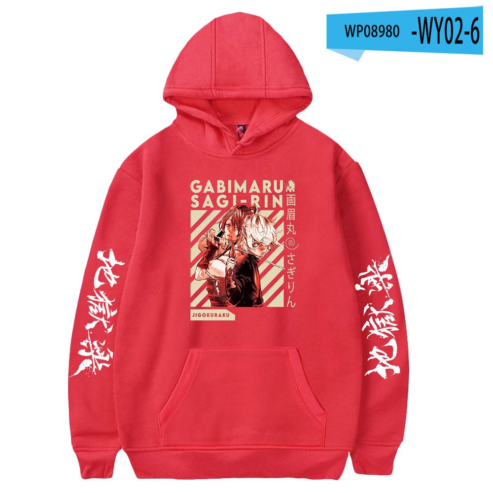 2023 Jigoku Raku Gabimaru Anime Hoodie Long Sleeve Woman Man Sweatshirts Harajuku Streetwear Jigokuraku Manga Clothes Hoodies