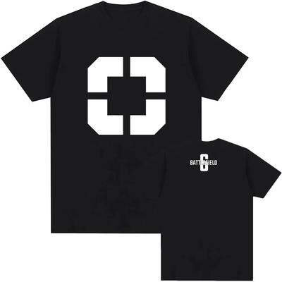 Men Clothing Game Battlefield 6 Printing Tshirts Short Sleeve Cotton Loose Tshirt Unisex Streetwear Hip Hop Oneck Male T Shirt