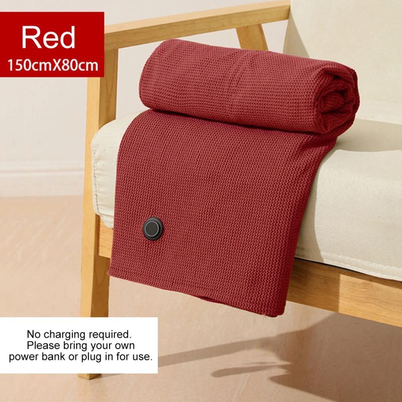 Graphene Heating Warming Blanket Blanket Warming Blanket Heating Shawl USB Washable Leg Cover Shawl Electric Blanket No Power